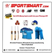 Cricket Bats,  Kits & More – Get the Best from SportsMart Online